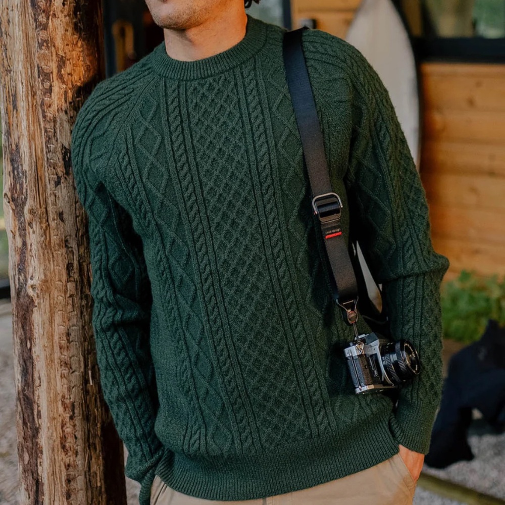 Men's Sandbar Cable Knitted Jumper Sweater